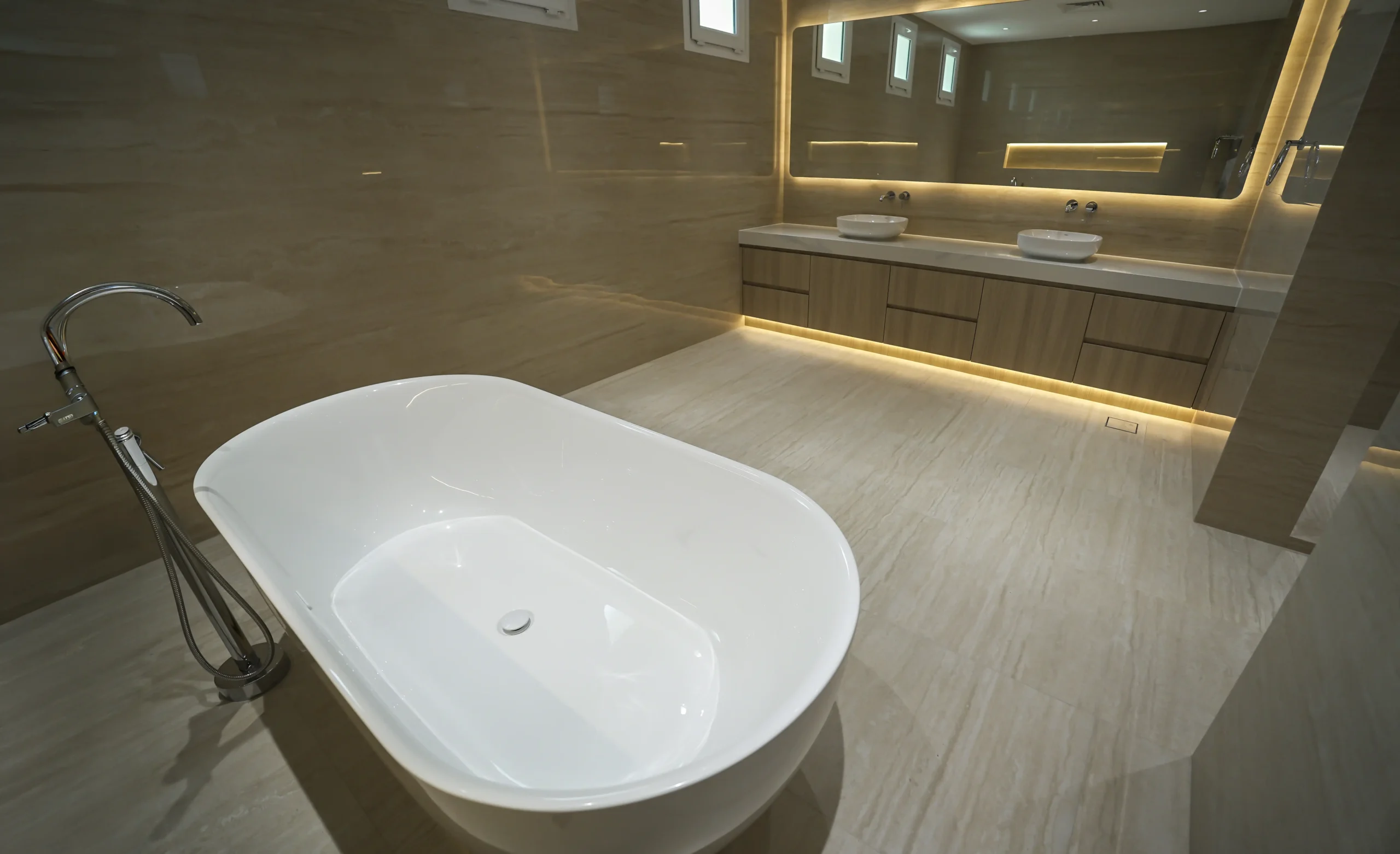 Modern villa interior design and bespoke joinery in Palm Jumeirah Dubai
